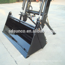 Front end loader of tractor hydraulic control / front loader with Euro quick hitch bucket